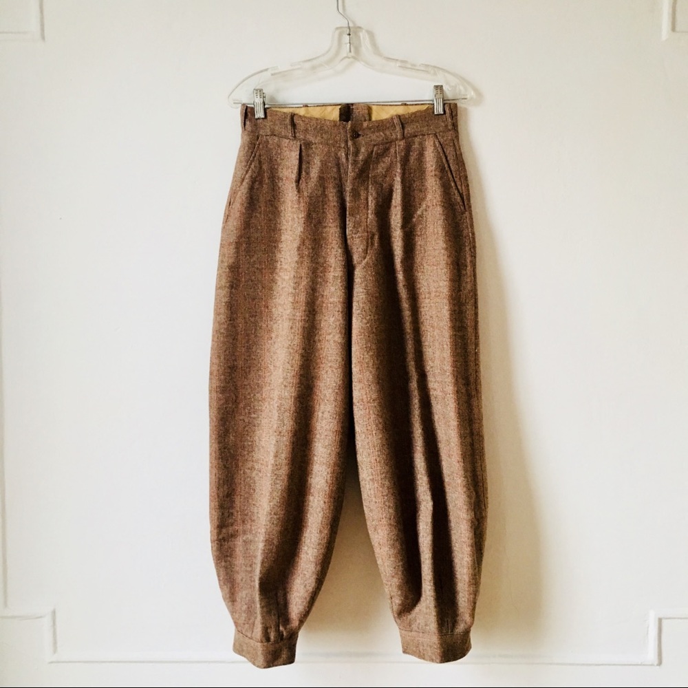 VINTAGE WOOL HUNTERS TROUSERS